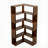 6 Tier Corner Bookshelf, 66" Tall L Shaped Bookshelf With Baffle, Freestanding Display Corner Shelf, Wooden Bookcase With Open Shelf Units For Living Room, Bedroom, Home Office, Walnut-18038903