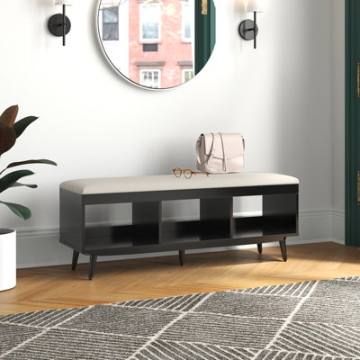 Hungate Linen Upholstered Storage Bench