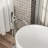 Freestanding Waterfall Bathroom Faucet, 360 Swivel Spout And Hand Shower, Dual Temperature, Brushed Nickel Brass Faucet With Tub Detachable Handheld, Rotatable, Temperature Control,-124583717
