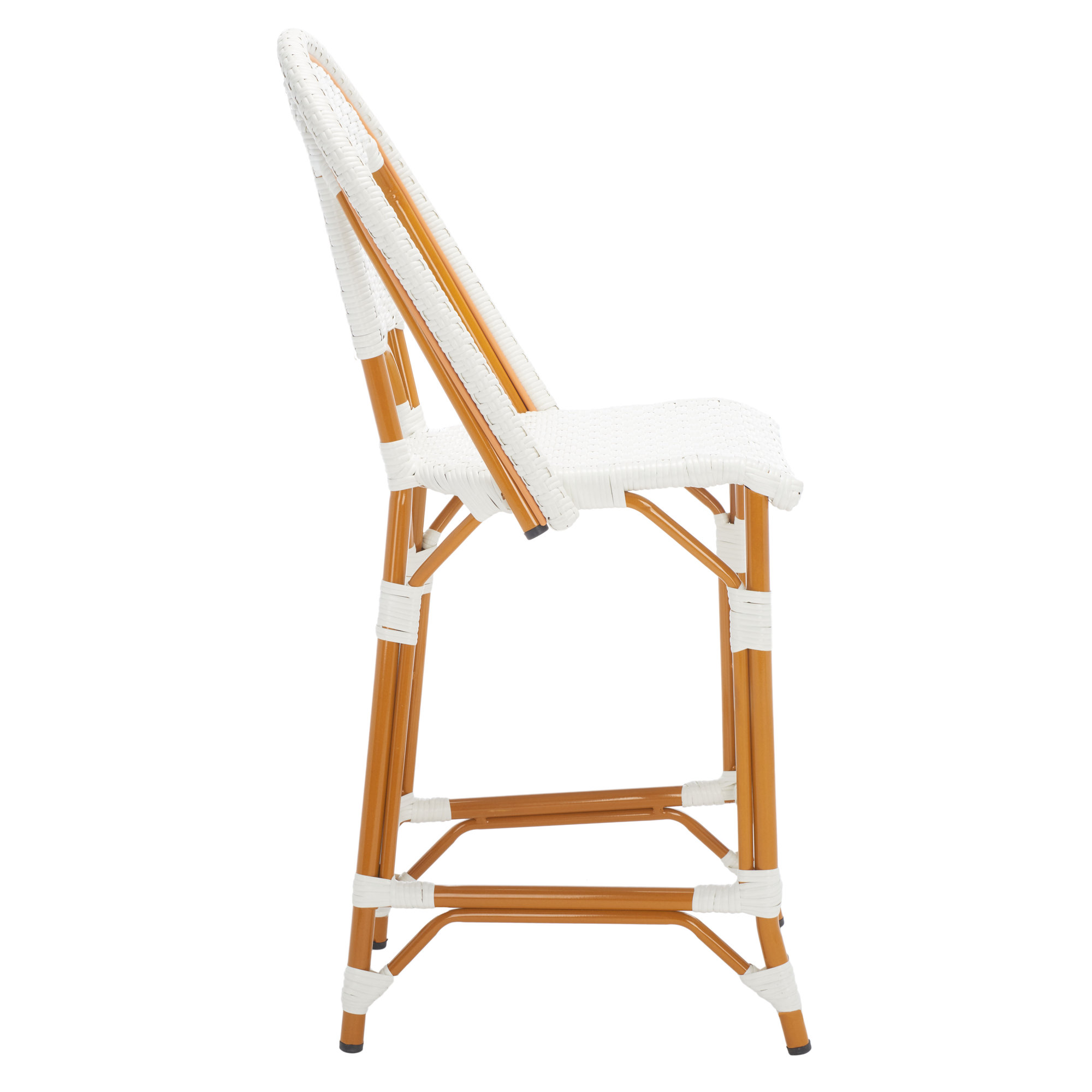 Kesa California 25" Patio Counter Stool, White