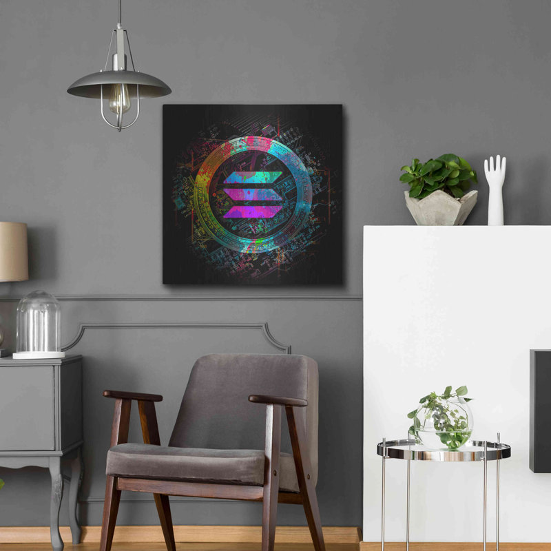 «Solana Crypto Giga Coin» par Valentyn Artemenko, H 24 po x l 24 po