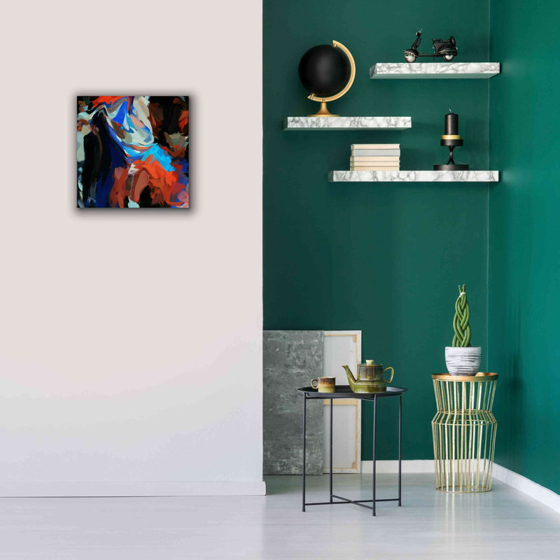 «Inverted Abstract Colorful Flows 12» par Irena Orlov, impression sur toile giclée sur toile, H 18 po x l 18 po x P 0,75 po