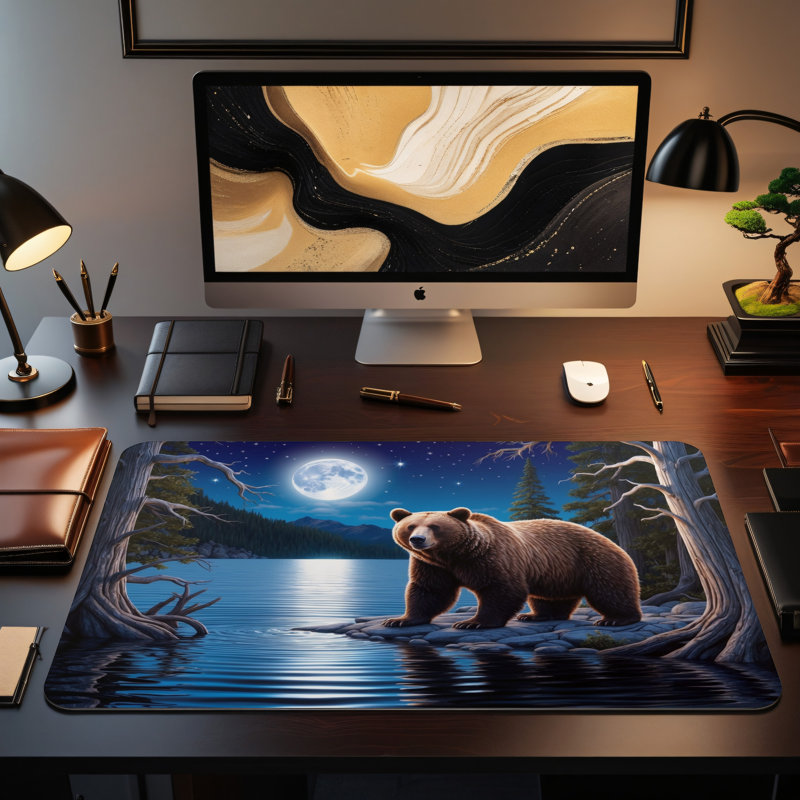 Polyester Desk Pad, 14.4x12.1