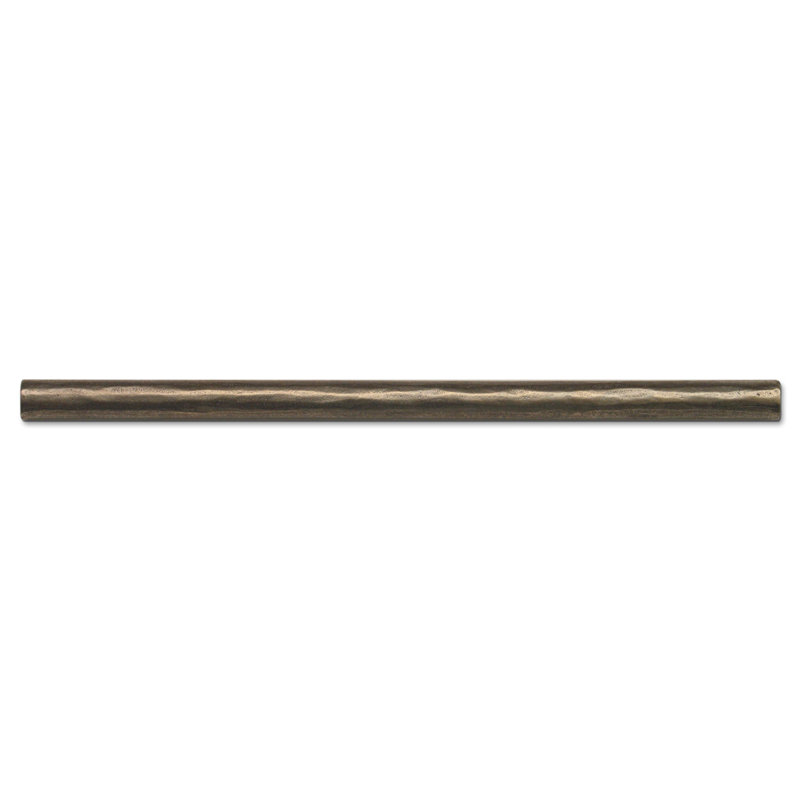 10" x 0.5" Metal Pencil Liner Tile Trim, Traditional Bronze