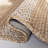 Chesnut Natural Fiber Flat Weave Jute And Cotton With Latex Striped Rug-1771826296