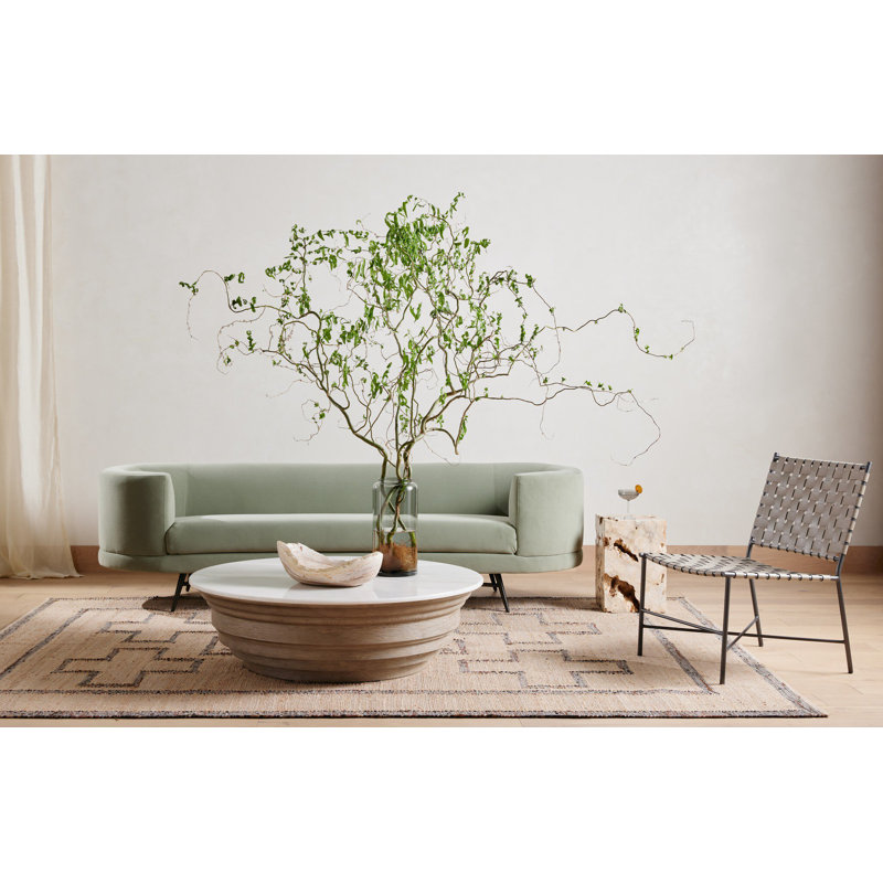 Caldwell Marble Coffee Table, White Marble