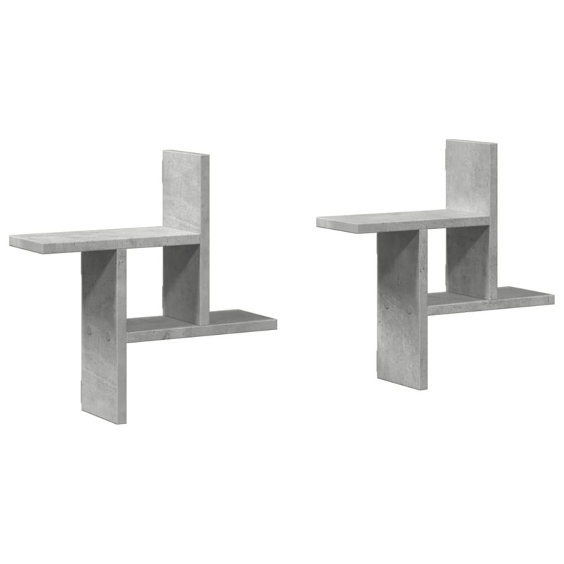 Rocchi Floating Shelf, Grey, 38cm H x 38cm W x 12cm