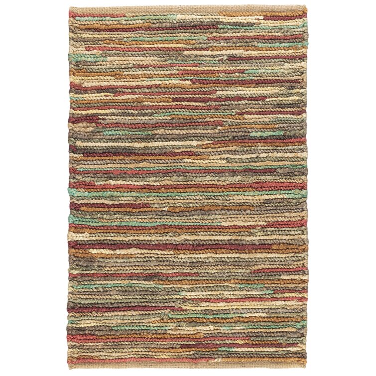 Orange Stripes Indoor Door Mat - Colorful Sisal Rug