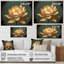 «Blossoming White Vintage Lotus», art mural Lotus-87380846-87380840