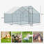 Grand poulailler en métal, cage à volaille - pour ferme / jardin, couverture imperméable en PE, filet hexagonal durable, porte d'accès verrouillable, utilisation multi-animaux-546351032