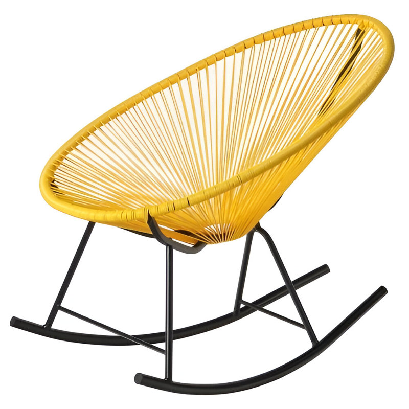 Chaise berçante Acapulco, Jaune