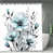 Turquoise Floral & Black Stems