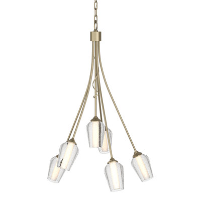 Lustre géométrique à 6 lumières Flora