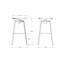 Tabouret de bar et de comptoir pivotant en bois massif Katerinka-1947558909-1947558911