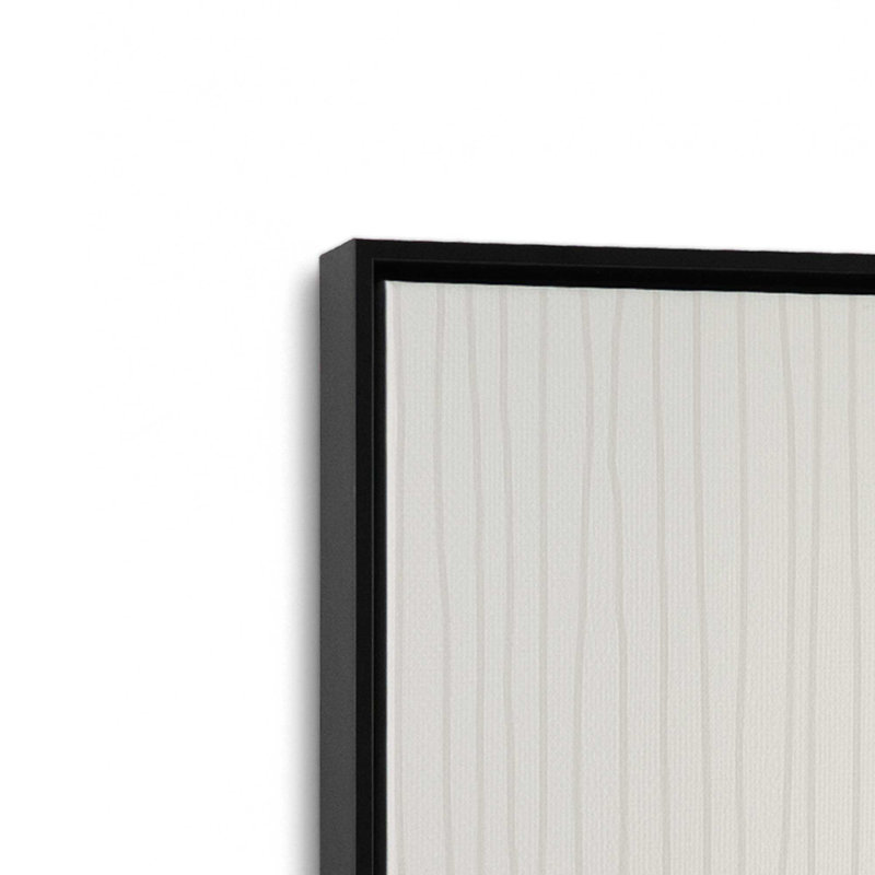 «Lennetta XVII White» par Lisa Audit, reproduction d'art sur toile, H 13,5 po x l 13,5 po, Noir