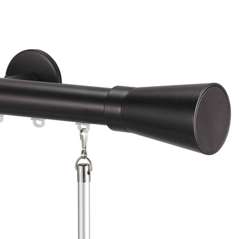 Fredrickson Single Curtain Rod, 120", Maroon