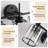 Modern Crystal Bathroom Vanity Light, 4-Light Black Vanity Light With Clear Crystal Shades (Bulbs Not Included)-560046980