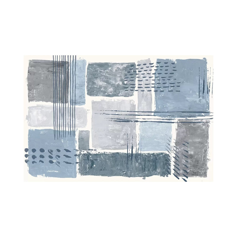 Between The Lines I by Sarah Adams - Wrapped Canvas Painting, 20.32 cm H x 30.48 cm W
