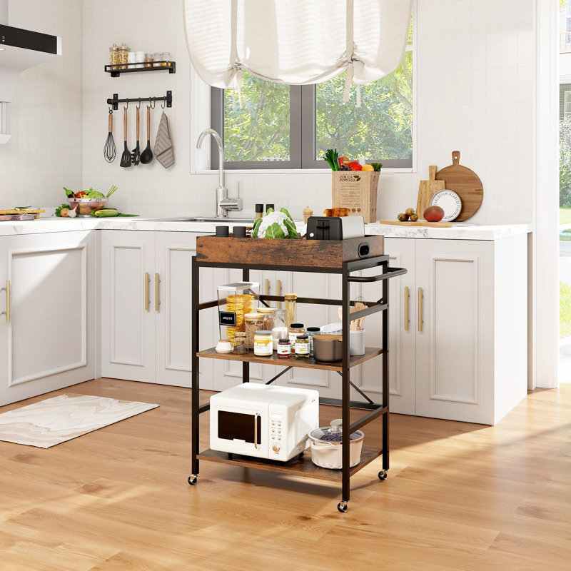 Wood Bar Cart