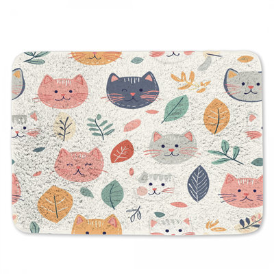 Tapis de bain chats