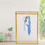Metal Clothes Garment Storage Rack Standalone Hanger Double Rods Gold