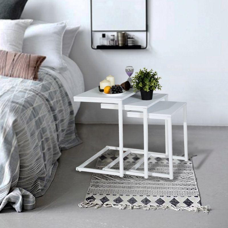 Keiu C Table Nesting Tables, White