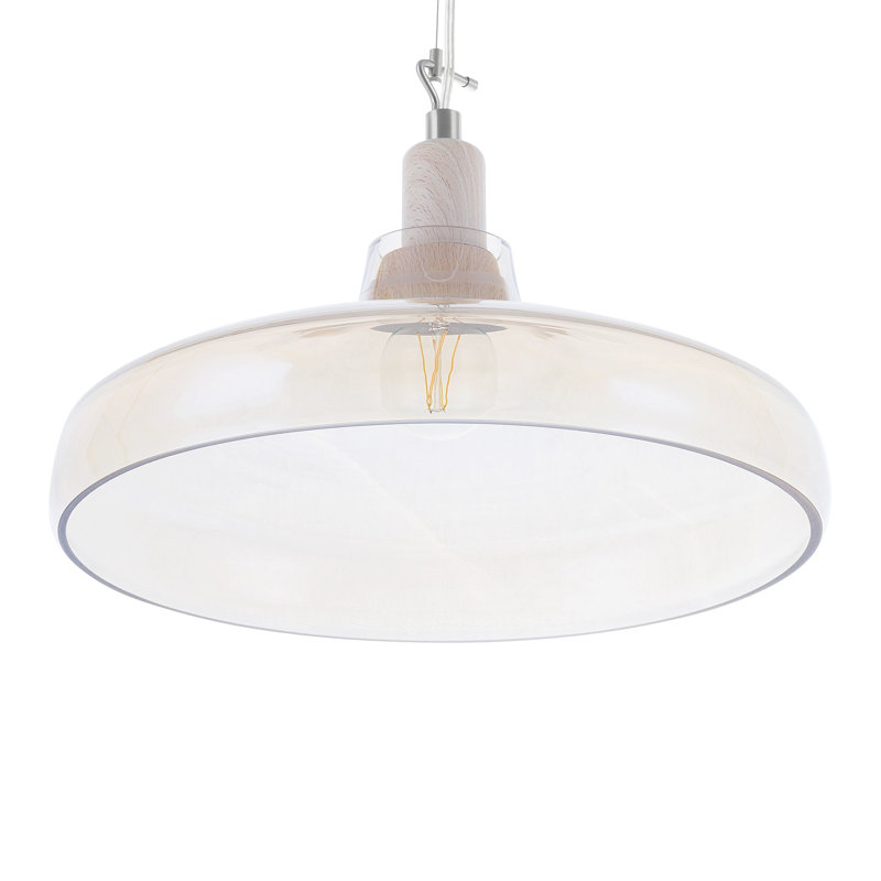 Burton 1 - Light Brown Dome Pendant