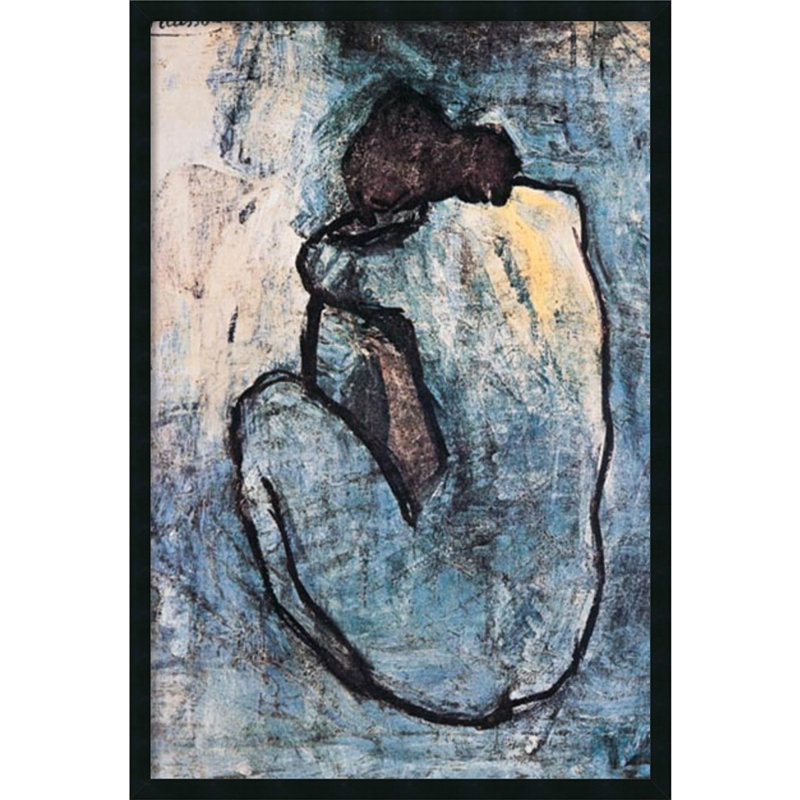 « blue nu 1902 » par pablo picasso, impression encadrée