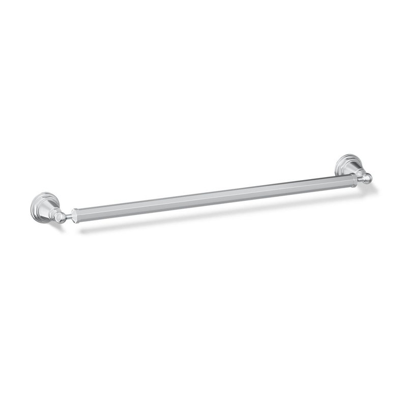 Pinstripe® 20.25" Wall Mounted Towel Bar, Polished Chrome, 24"W