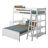 Friedman Solid Wood L-Shaped Bunk Bed with Bookcase-120710231-120710230-120710228
