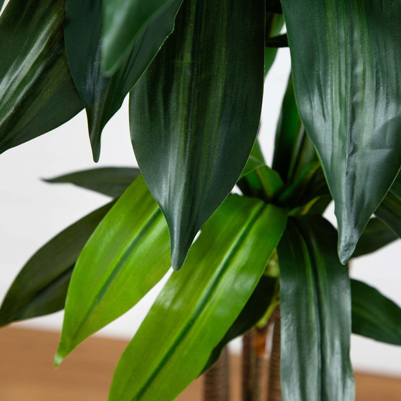120 " H Faux Dracaena Tree in Plastic Pot Liner