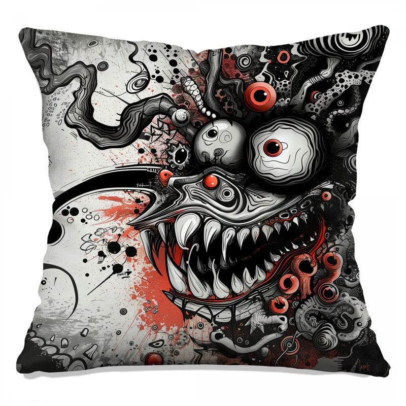 Coussin Monster, 18 po x 18 po