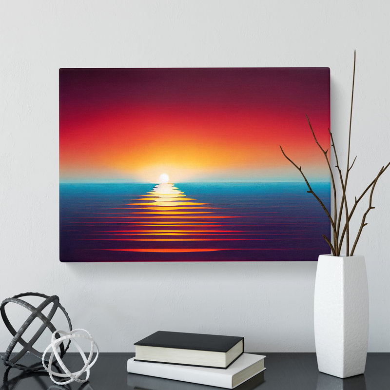 Timeless Ocean Sunset - Wrapped Canvas, 35cm H x 50cm W x 3cm D