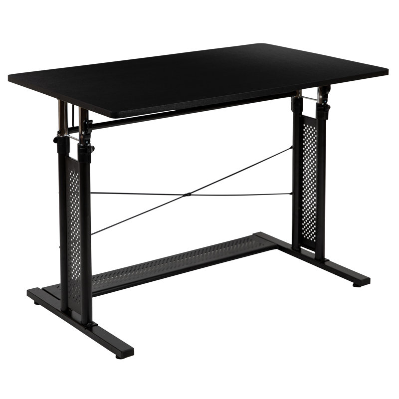Latitude Adjustable Height Standing Desk, Black