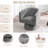 28''  Wide Velvet Modern Upholstered Swivel Barrel Chair-83979598