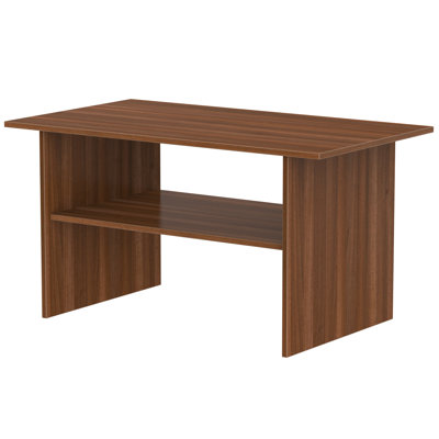 Fully Assembled Daryl Pedestal Coffee Table with Storage