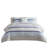 Dorian 8 Piece printed stripe comforter set with bed sheets-132194438