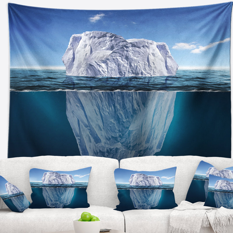 Tapis d'iceberg en fusion, H 32 po x l 39 po