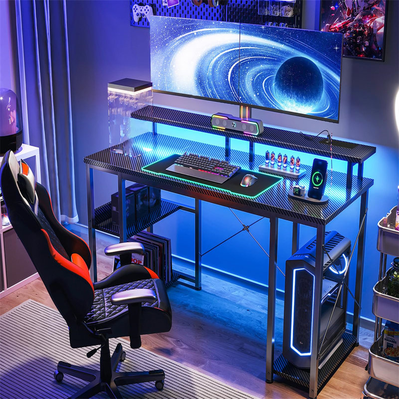 Metal Base Computer Desk