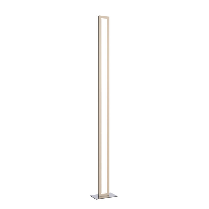 Frame 62.4'' LED Column Floor Lamp, Organic Cappuccino