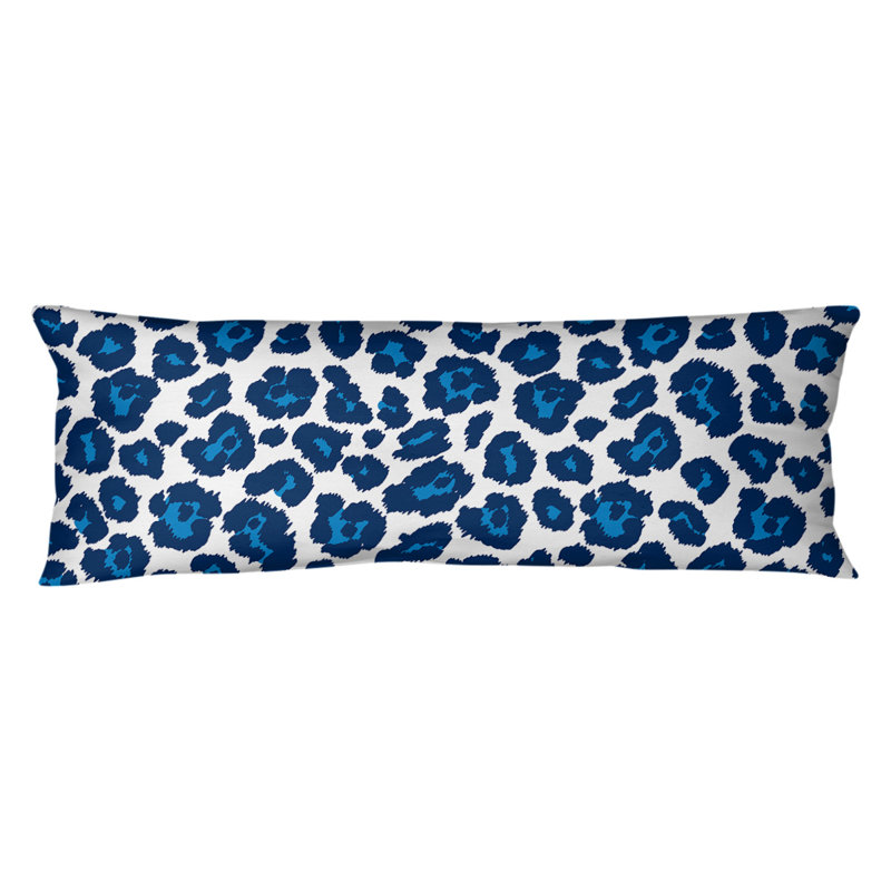 Luxury Plaid Polyester Body Pillow Medium Support Pillow, Gold/White, Polyester, Medium
