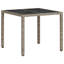 Ajara Square Glass Outdoor Dining Table - 90 cm W 90 cm D-23297016