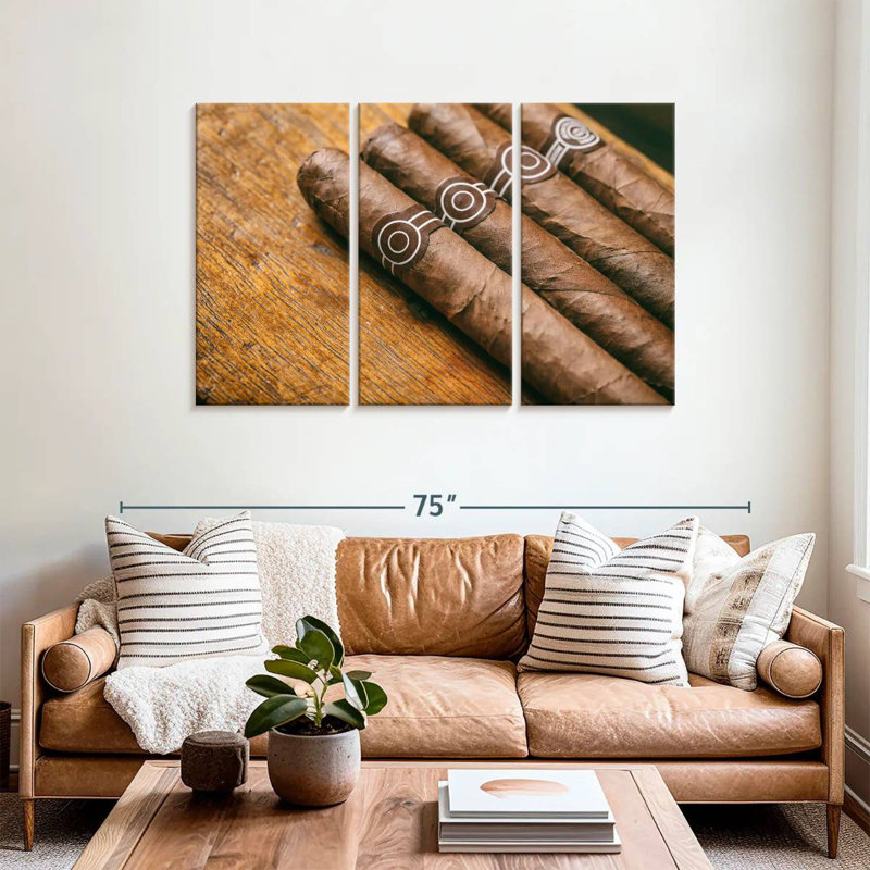 Senne Brown Cuban Cigars, 36" H x 57" W