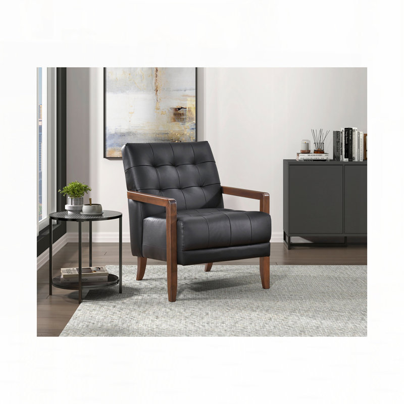 Fauteuil capitonné en polyuréthane