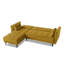 Brutus Velvety Reversible Corner Sofa Bed-85638094