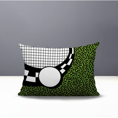 Dotrix Abstract Reversible Indoor/Outdoor Lumbar Pillow