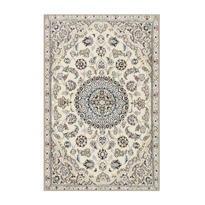 Tapis traditionnel beige / bleu Guero