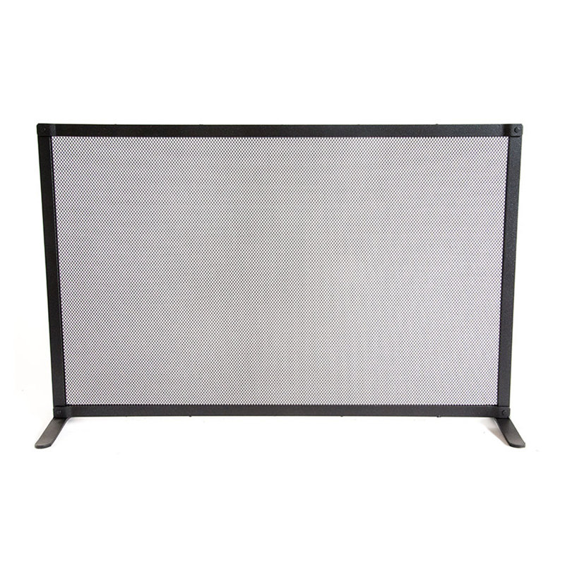 Victor Iron Fireplace Screen, 52cm H x 80cm W x 18cm D