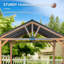 15 Ft. W X 13 Ft. Solid Wood Patio Gazebo-67348919