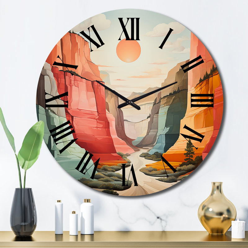 Horloge murale en métal, Grand